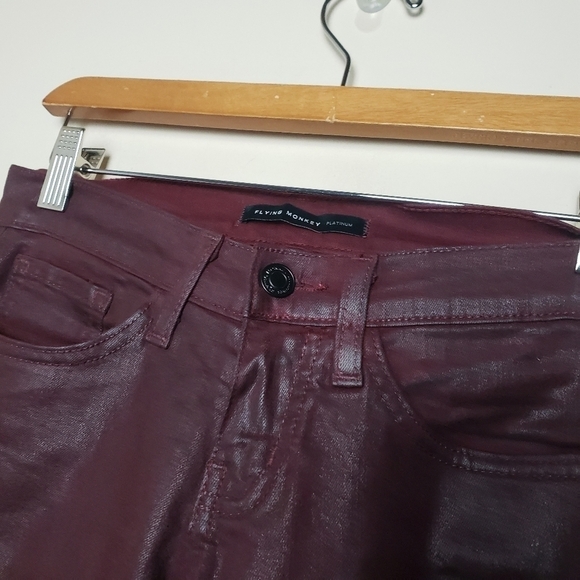 FLYING MONKEY Burgandy Pants 1F33R - Picture 2 of 6